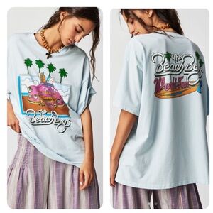 Free People beach boys daydreamer oversized Graphic Tee